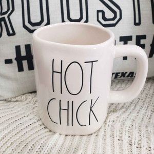 Rae Dunn "HOT CHICK" White Mug Collection